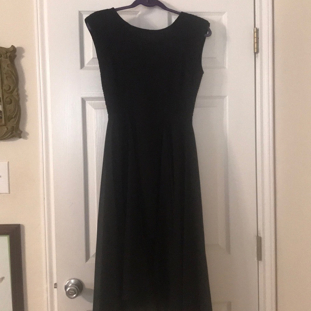 Black high low dress